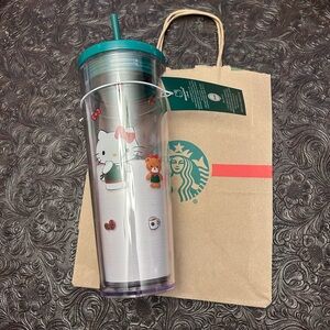 Starbucks x Hello Kitty Cold Cup 24oz 2025 Collection Holiday Christmas